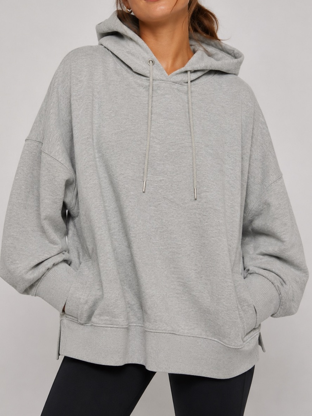 Free People Movement Hoodie Medium Loose Oversized Fit Gray